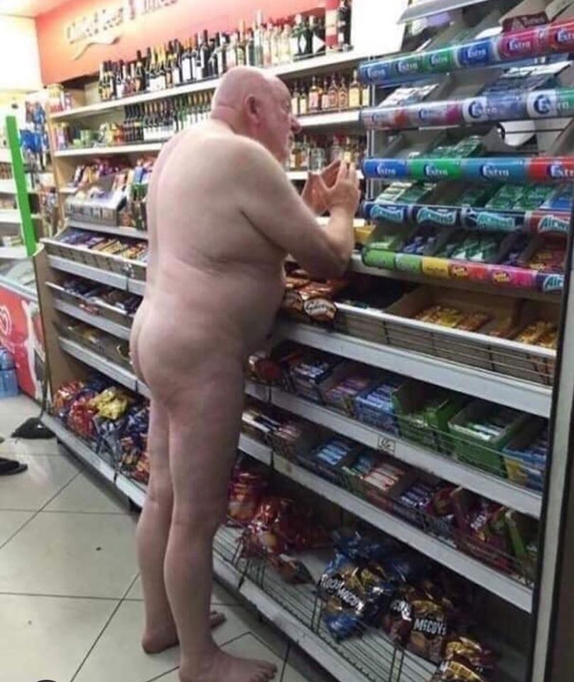 The meme is an image of a person, often referred to as "Mandela" or "Mandela Effect", standing in a grocery store, completely naked. The image is captioned "I'm not arguing, I'm just explaining why I'm right". The meme is often used to express a sense of confidence or certainty in one's opinions, even when others disagree.